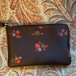 Floral Coach Wristlet